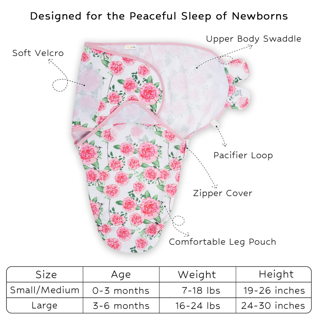 Live Life In Full Bloom Organic Baby Sleep Swaddle - Premium Swaddle from LollyBanks - Just $15.95! Shop now at Pat's Monograms