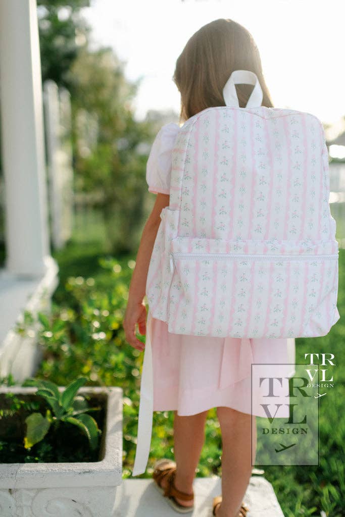 Backpacker - Ribbon Floral Pink - Premium Backpack from TRVL Design - Just $64.95! Shop now at Pat's Monograms