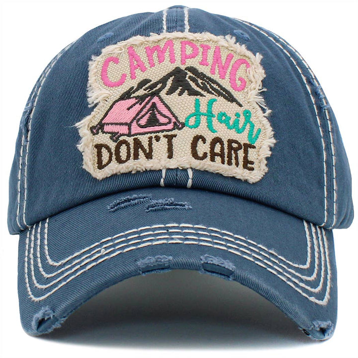 Camping Hair Don't Care Hat - Premium hats from Your Fashion Wholesale - Just $19.90! Shop now at Pat's Monograms