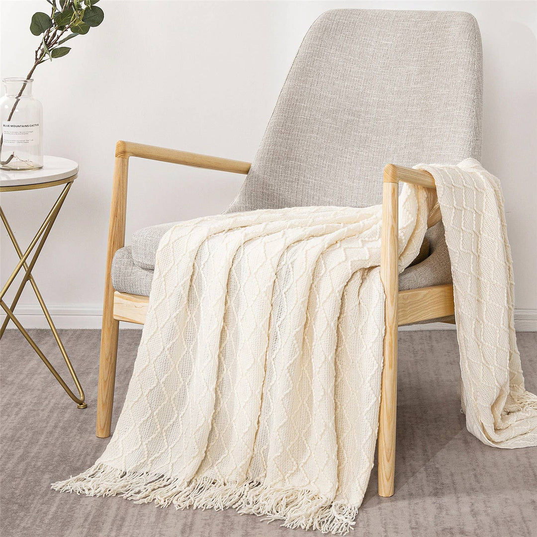 Weave Knit 50x60 Inch Throw Blanket - Premium blanket from Fennco Styles - Just $32! Shop now at Pat's Monograms