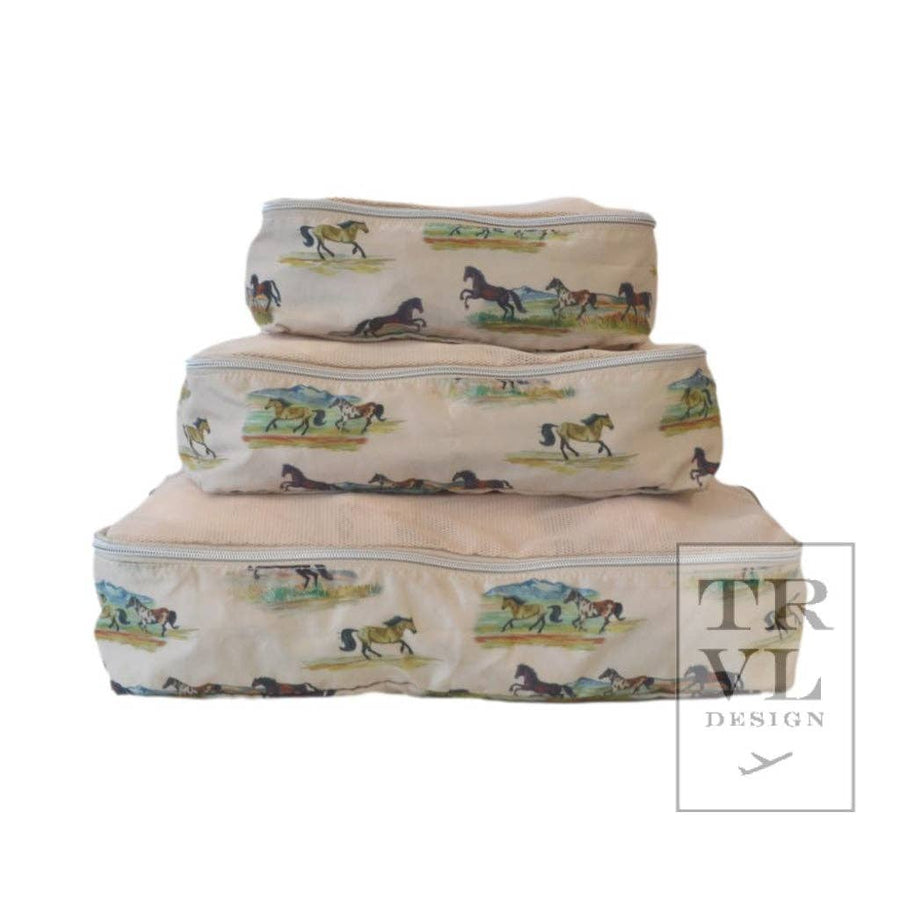 Packing Squad - Packing Cubes Wild Horses - Premium travel bag from TRVL Design - Just $38.95! Shop now at Pat's Monograms