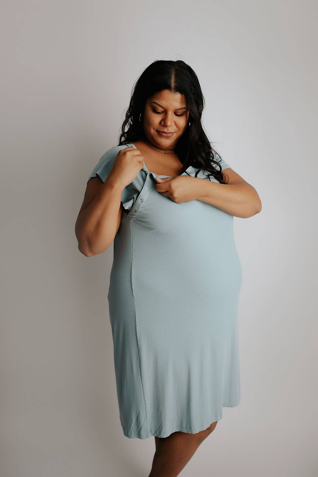 Blue Bird Maternity Mommy Labor and Delivery/ Nursing Gown - Premium Maternity Clothing from Three Little Tots - Just $34.95! Shop now at Pat's Monograms