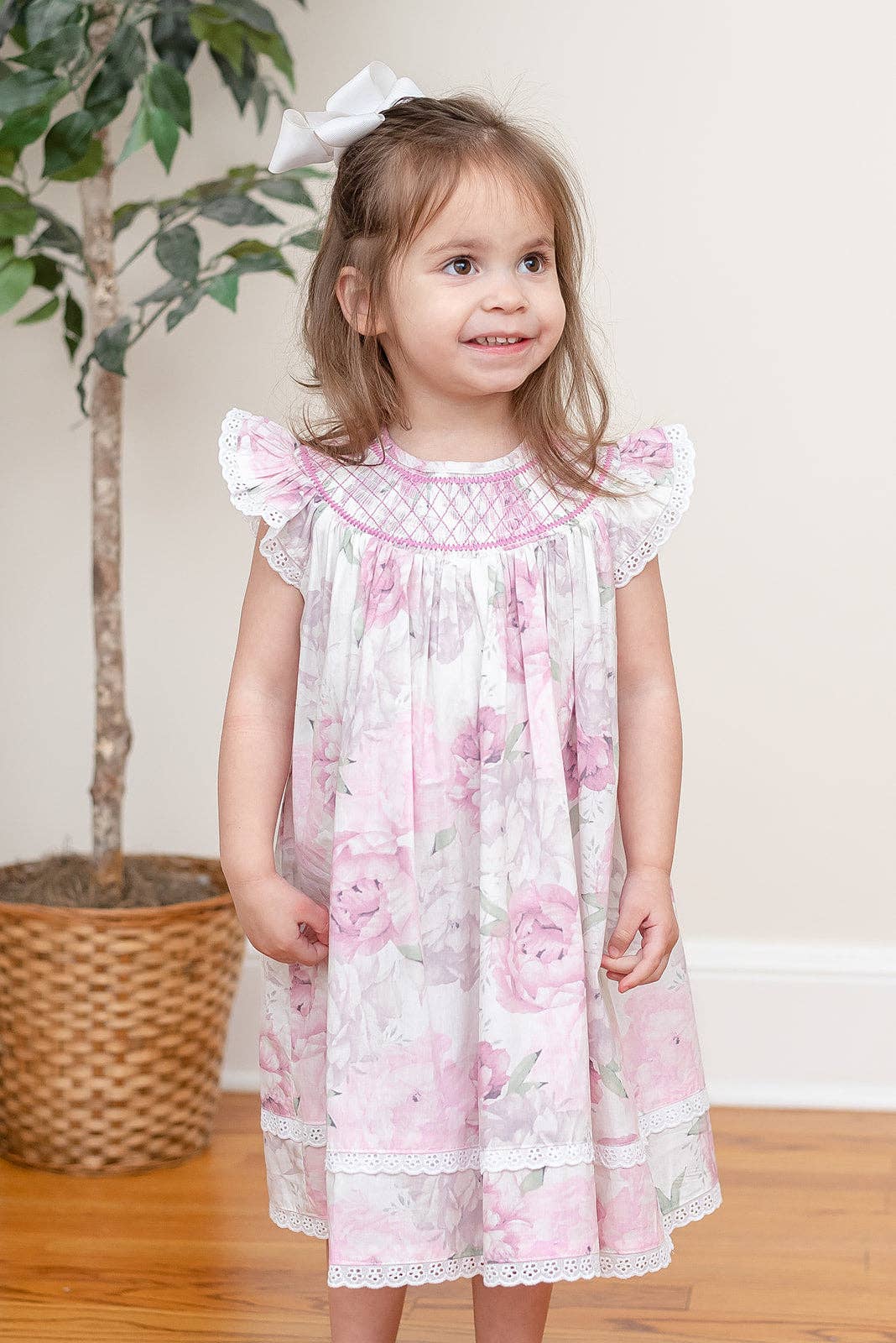 Rose Floral Print Bishop Dress - Premium Baby & Toddler Dresses from Lil Cactus - Just $34.95! Shop now at Pat's Monograms