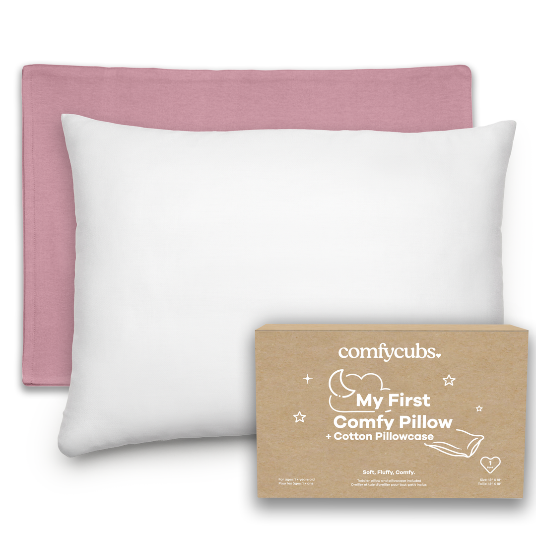 Toddler Pillow with Soft Cotton and Muslin Cotton Pillowcase - Premium  from Comfy Cubs - Just $29.99! Shop now at Pat's Monograms