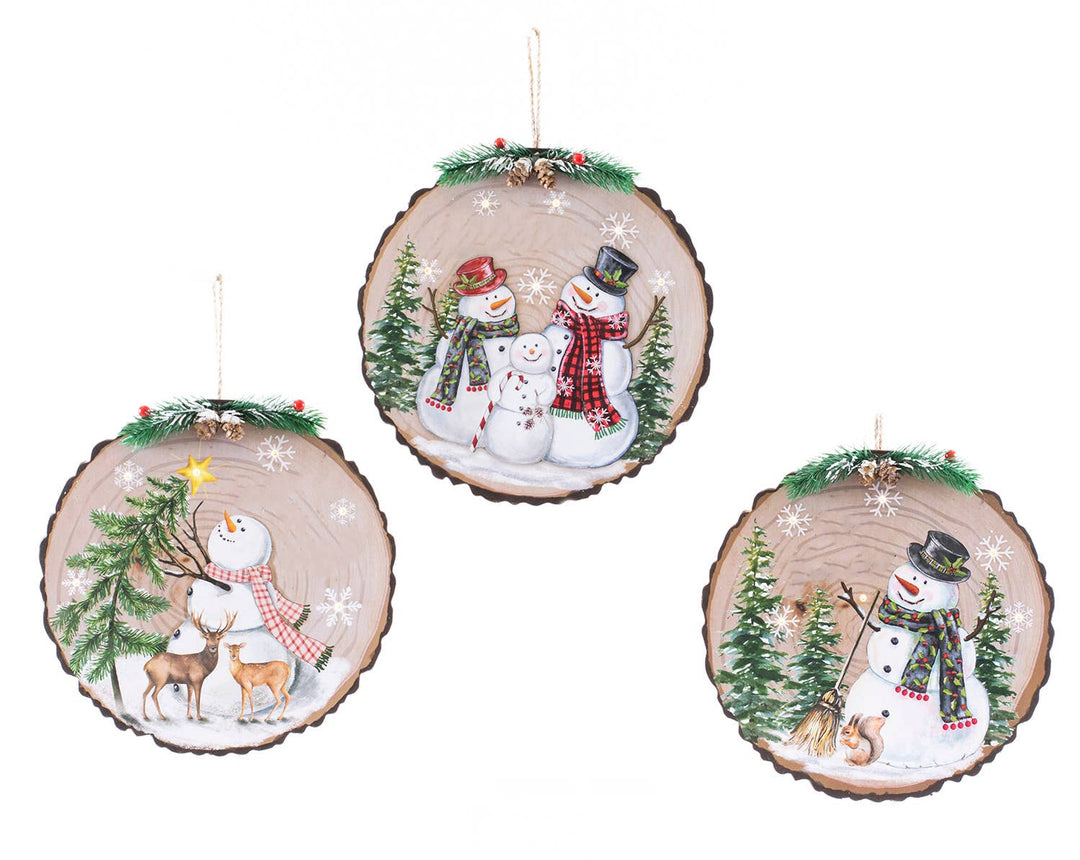 Snowman Lit Ornaments - Premium Christmas Ornament from Oak Street Wholesale - Just $9.95! Shop now at Pat's Monograms
