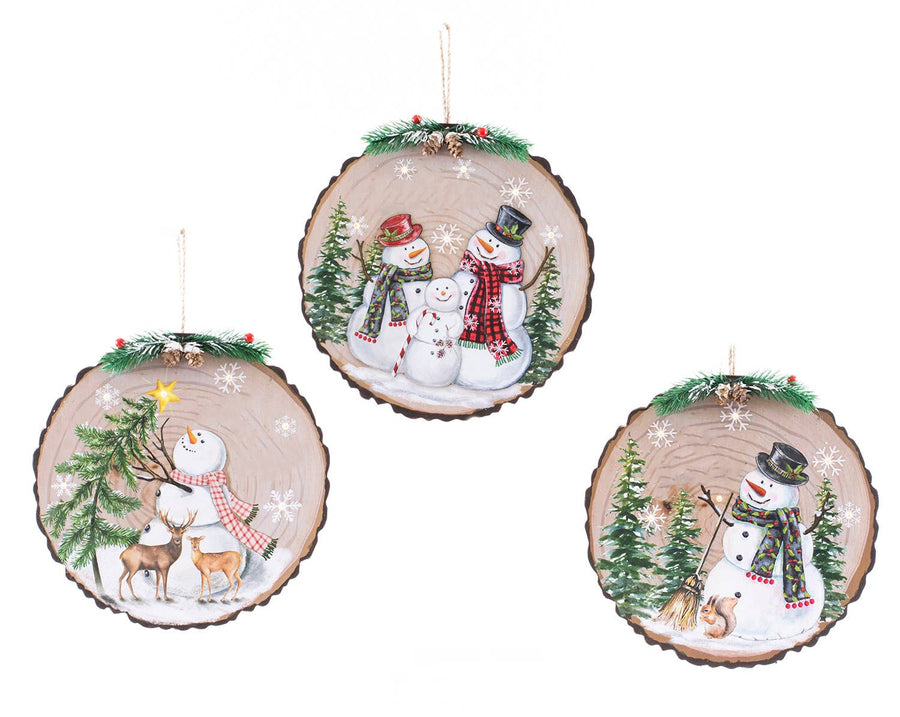 Snowman Lit Ornaments - Premium Christmas Ornament from Oak Street Wholesale - Just $9.95! Shop now at Pat's Monograms
