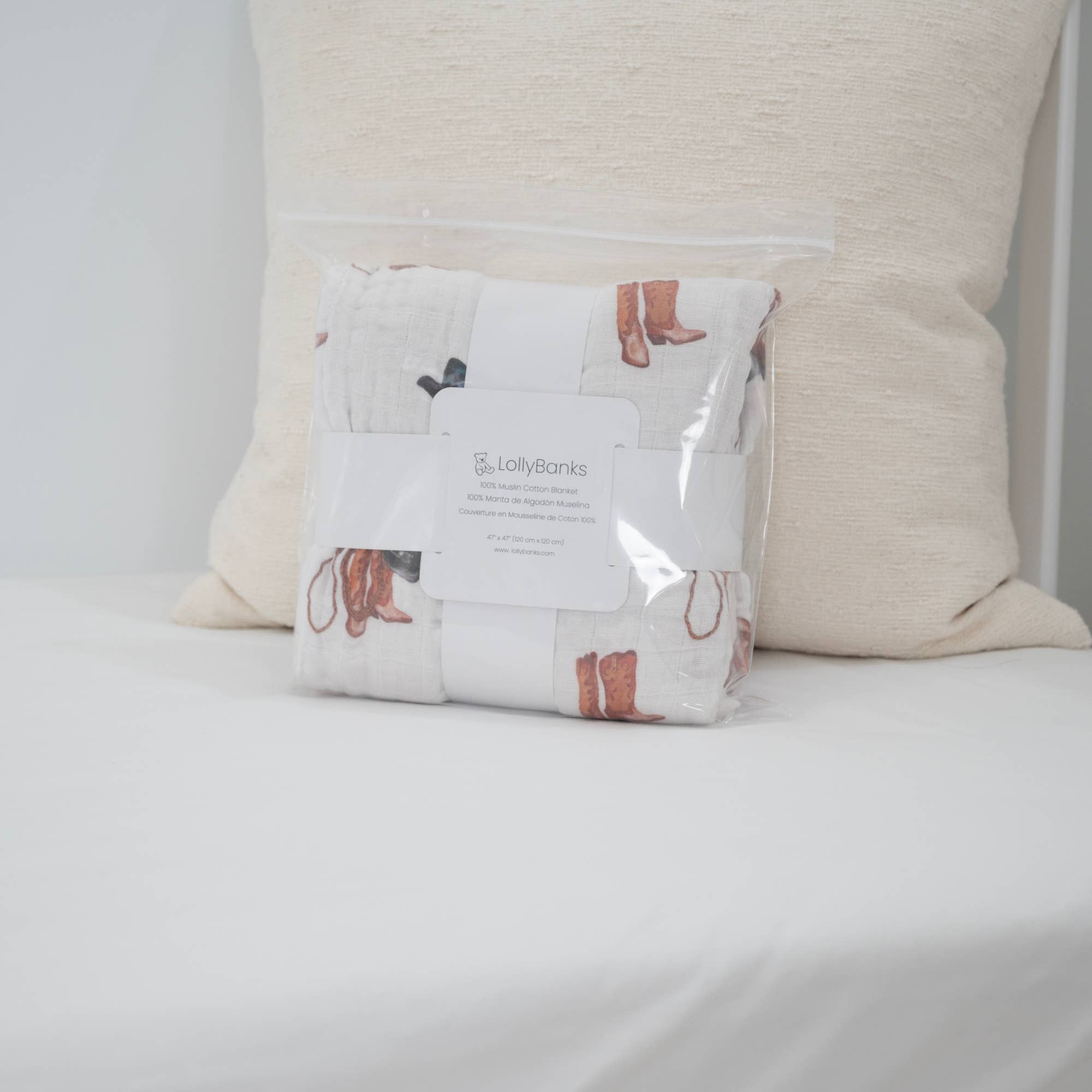 Muslin Quilt Baby & Kids Blanket Better in Boots - Premium Baby Blanket from LollyBanks - Just $29.95! Shop now at Pat's Monograms