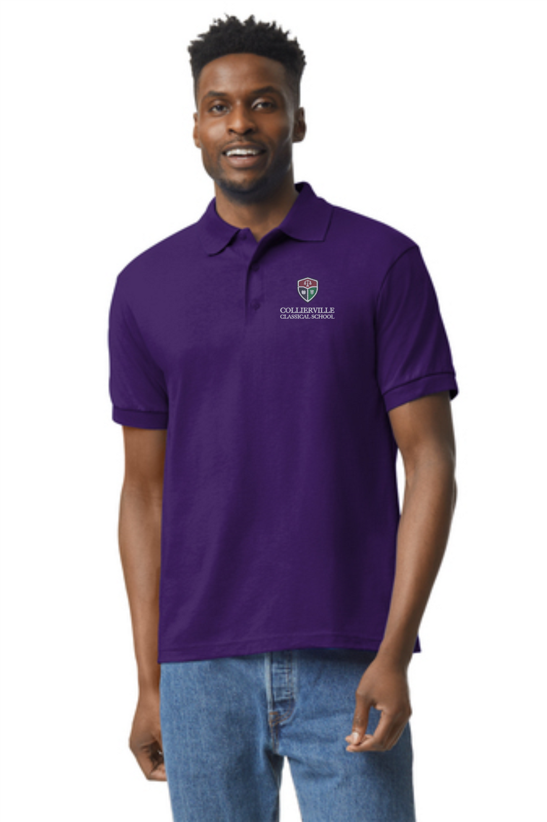 CCS - Gildan DryBlend Unisex 6-Ounce Jersey Knit Sport Shirt - Premium School Uniform from Pat's Monograms - Just $18! Shop now at Pat's Monograms