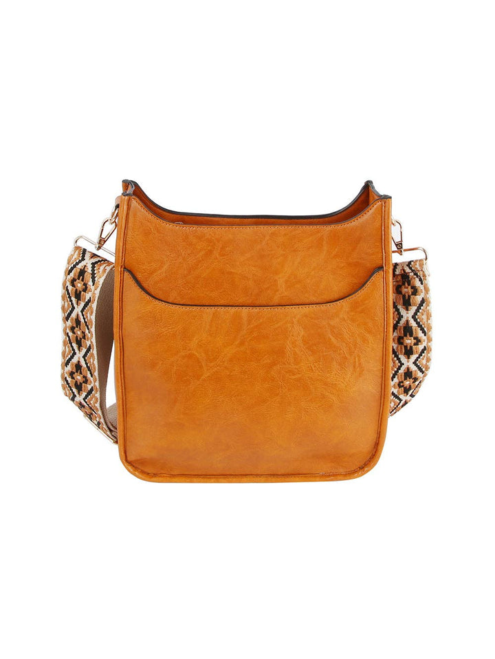 Front Pocket Stylized Strap Shoulder Bag - Premium handbag from Handbag Factory Corp - Just $42.95! Shop now at Pat's Monograms