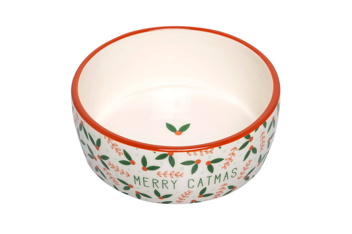 Merry Catmas, Cat Holiday And Christmas Feeding Bowl - Premium Pet Accessories from Pearhead - Just $8.95! Shop now at Pat's Monograms
