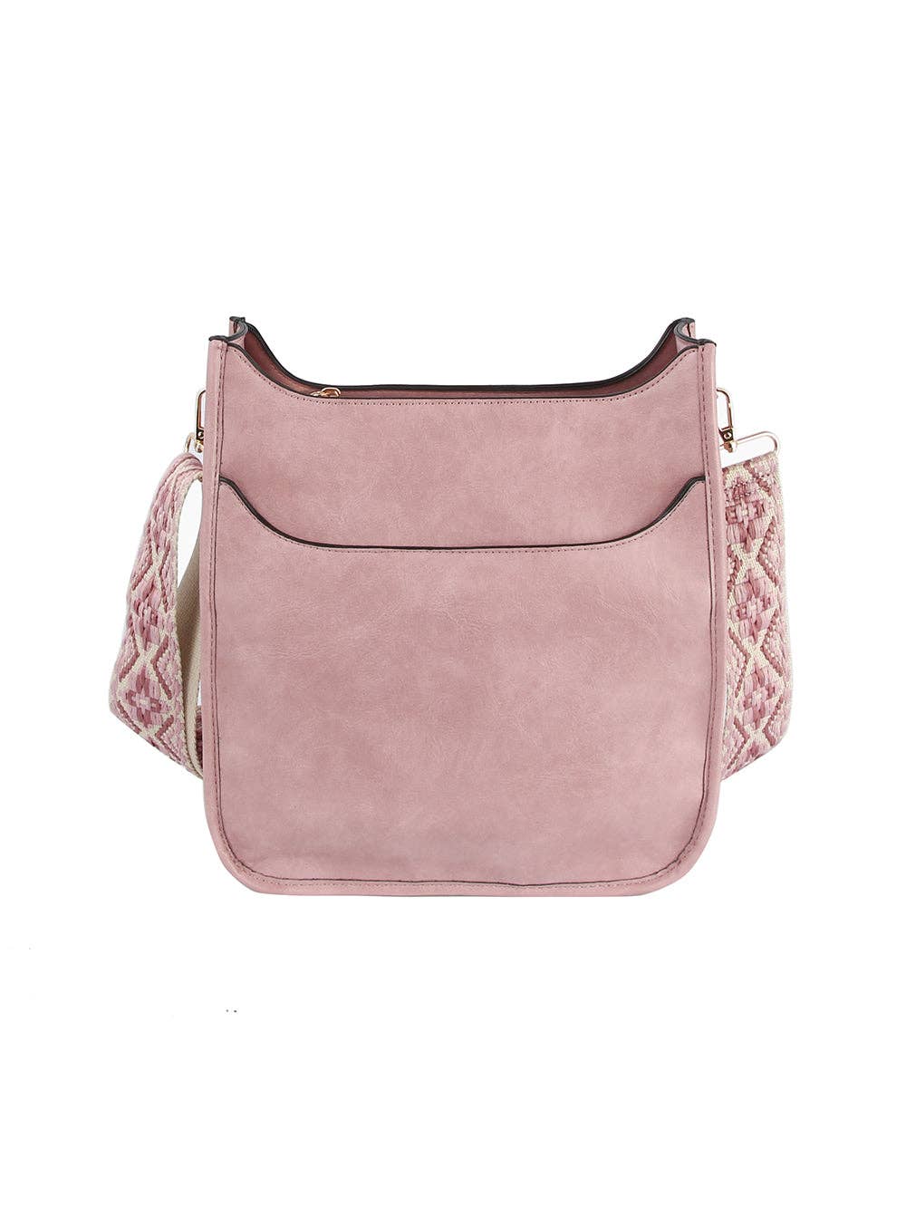 Front Pocket Stylized Strap Shoulder Bag - Premium handbag from Handbag Factory Corp - Just $42.95! Shop now at Pat's Monograms