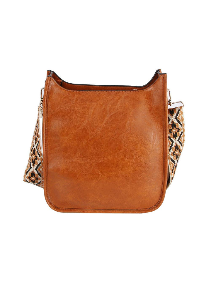 Front Pocket Stylized Strap Shoulder Bag - Premium handbag from Handbag Factory Corp - Just $42.95! Shop now at Pat's Monograms