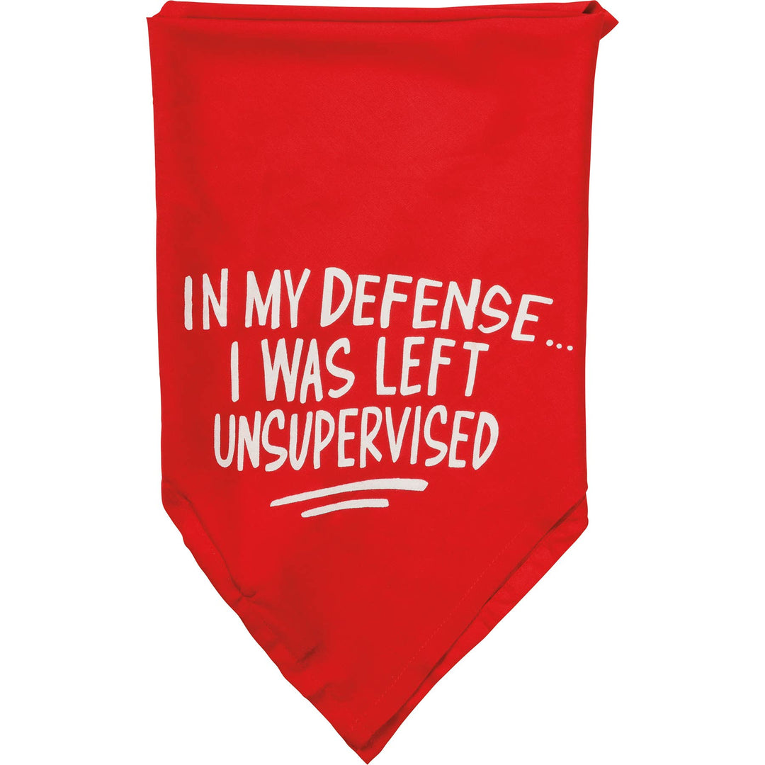 Defense/Warning Large Pet Bandana - Premium Dog Bandana from Primitives by Kathy - Just $12.65! Shop now at Pat's Monograms