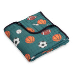 Muslin Quilt Baby & Kids Blanket Little Athlete Sporty - Premium Baby Blanket from LollyBanks - Just $29.95! Shop now at Pat's Monograms
