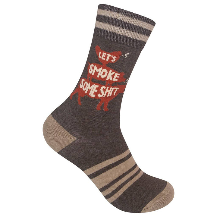 Let's Smoke Some Shit BBQ Socks - Premium Socks from Funatic - Just $12.95! Shop now at Pat's Monograms