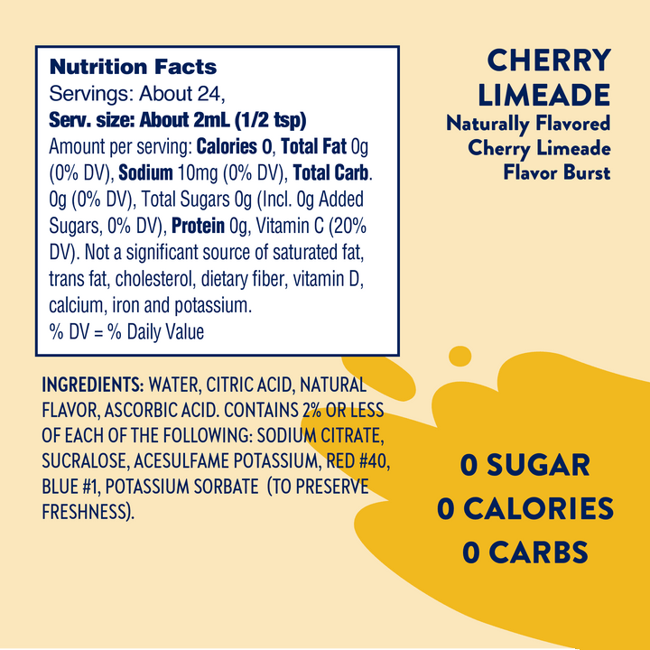 Flavor Burst - Sugar Free Cherry + Antioxidant - Premium  from Jordan's Skinny Mixes - Just $5.95! Shop now at Pat's Monograms