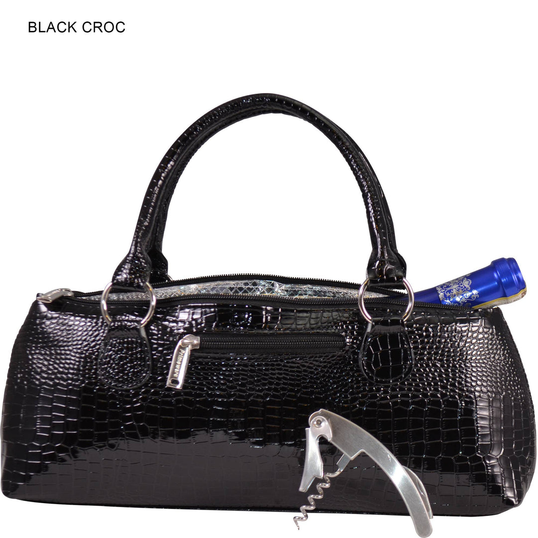 Wine Clutch | Wine Purse Croc Design - Premium Accessories from Primeware Inc. - Just $29.95! Shop now at Pat's Monograms