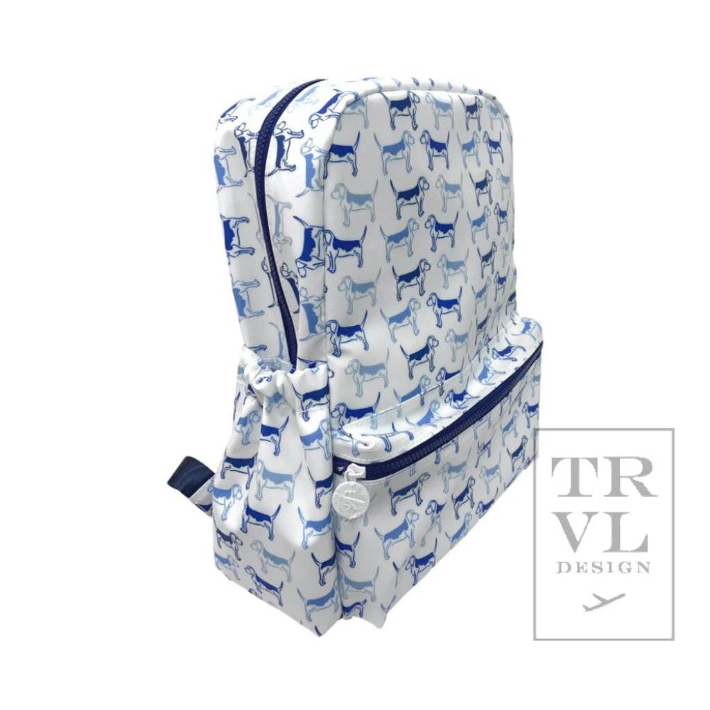 Backpacker - Backpack Puppy Love Blue - Premium Backpack from TRVL Design - Just $62.95! Shop now at Pat's Monograms