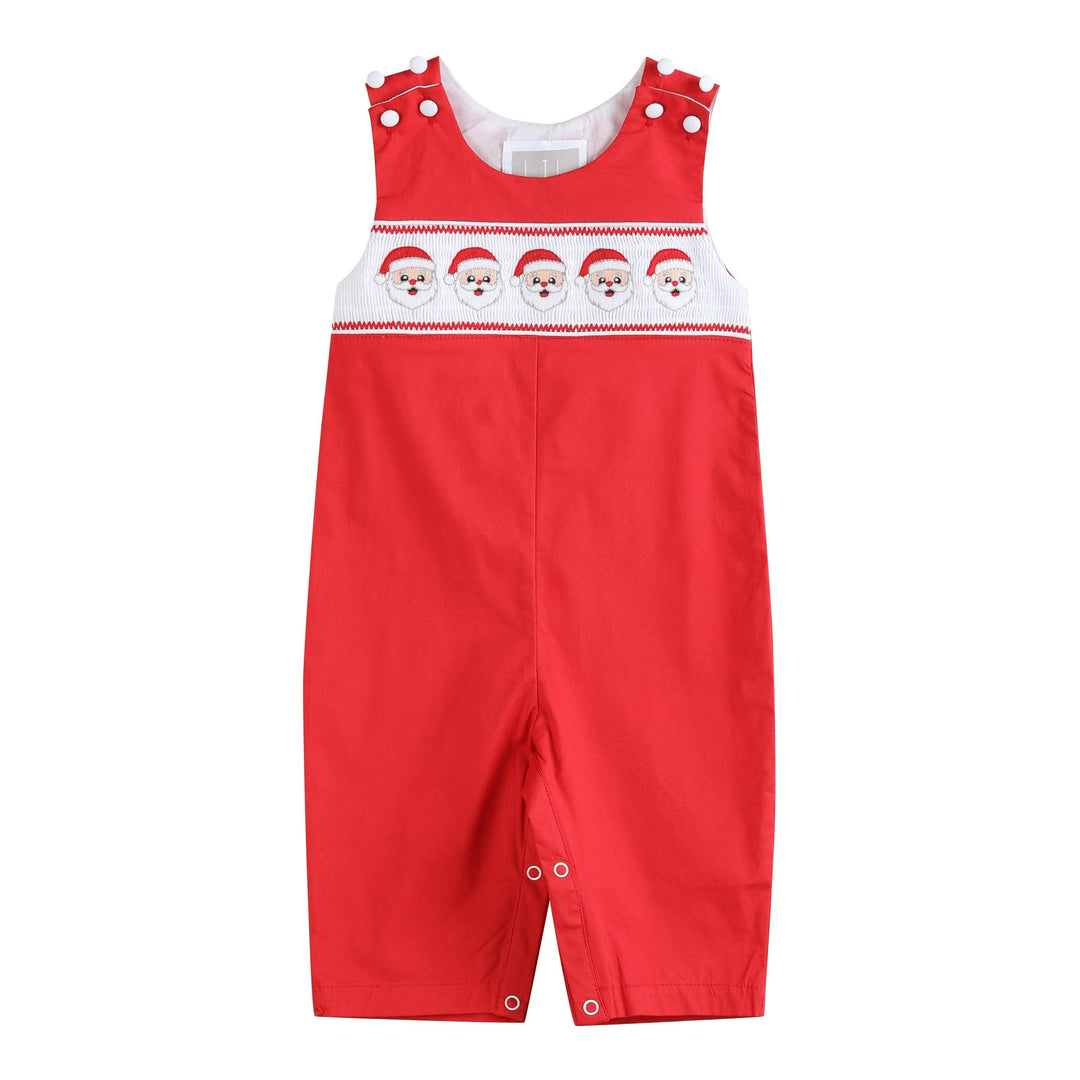 Red Santa Smocked Overalls - Premium Baby & Toddler Outfits from Lil Cactus - Just $36.95! Shop now at Pat's Monograms