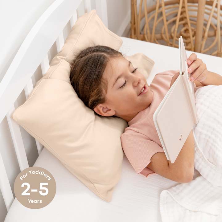 Toddler Pillow with Soft Cotton and Muslin Cotton Pillowcase - Premium pillow from Comfy Cubs - Just $24.95! Shop now at Pat's Monograms