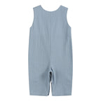 Light Blue Pinstripe Turkey Smocked Overalls - Premium  from Lil Cactus - Just $36! Shop now at Pat's Monograms
