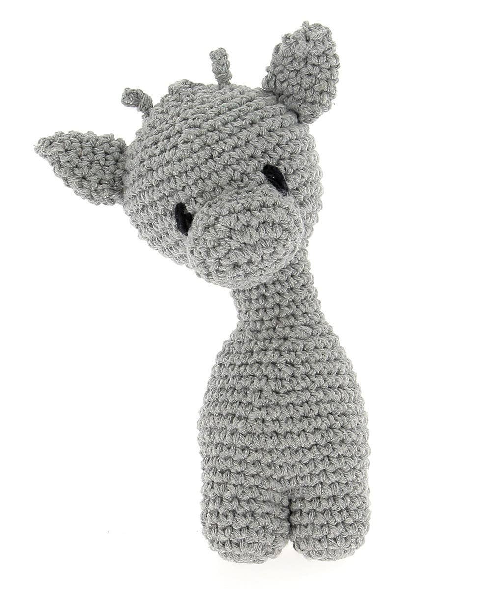 DIY Crochet Kit Giraffe Ziggy Eco Barbante Gris - Premium Baby Gift from Hoooked - Just $11.94! Shop now at Pat's Monograms