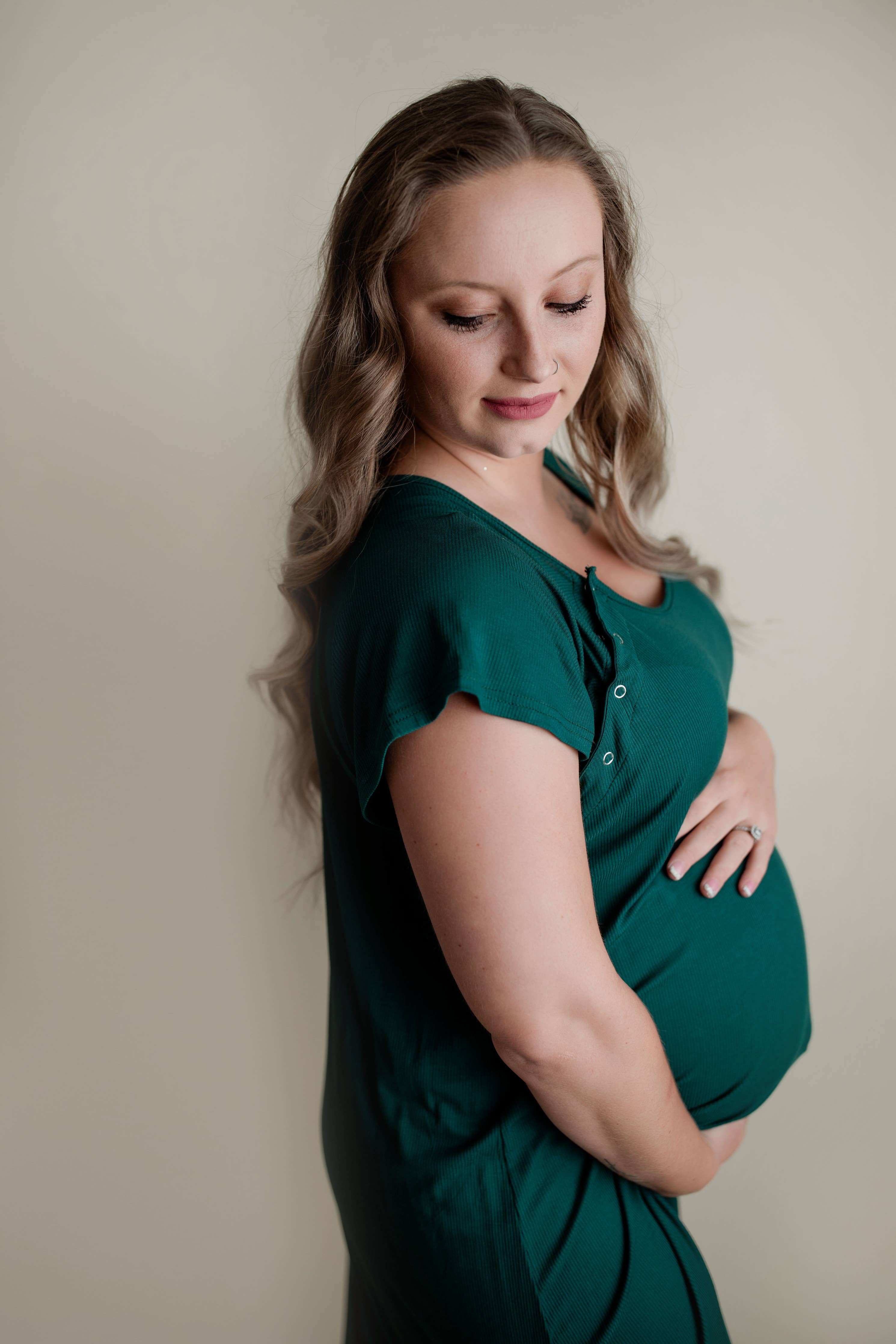 Forest Maternity Mommy Labor and Delivery/ Nursing Gown - Premium Maternity Clothing from Three Little Tots - Just $36.95! Shop now at Pat's Monograms