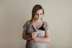 Harbor Mist Maternity Mommy Labor and Delivery/ Nursing Gown - Premium Maternity Clothing from Three Little Tots - Just $33! Shop now at Pat's Monograms