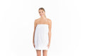 Seersucker Spa Wrap - White - Premium spa wrap from Bella Sleep + Spa - Just $52! Shop now at Pat's Monograms