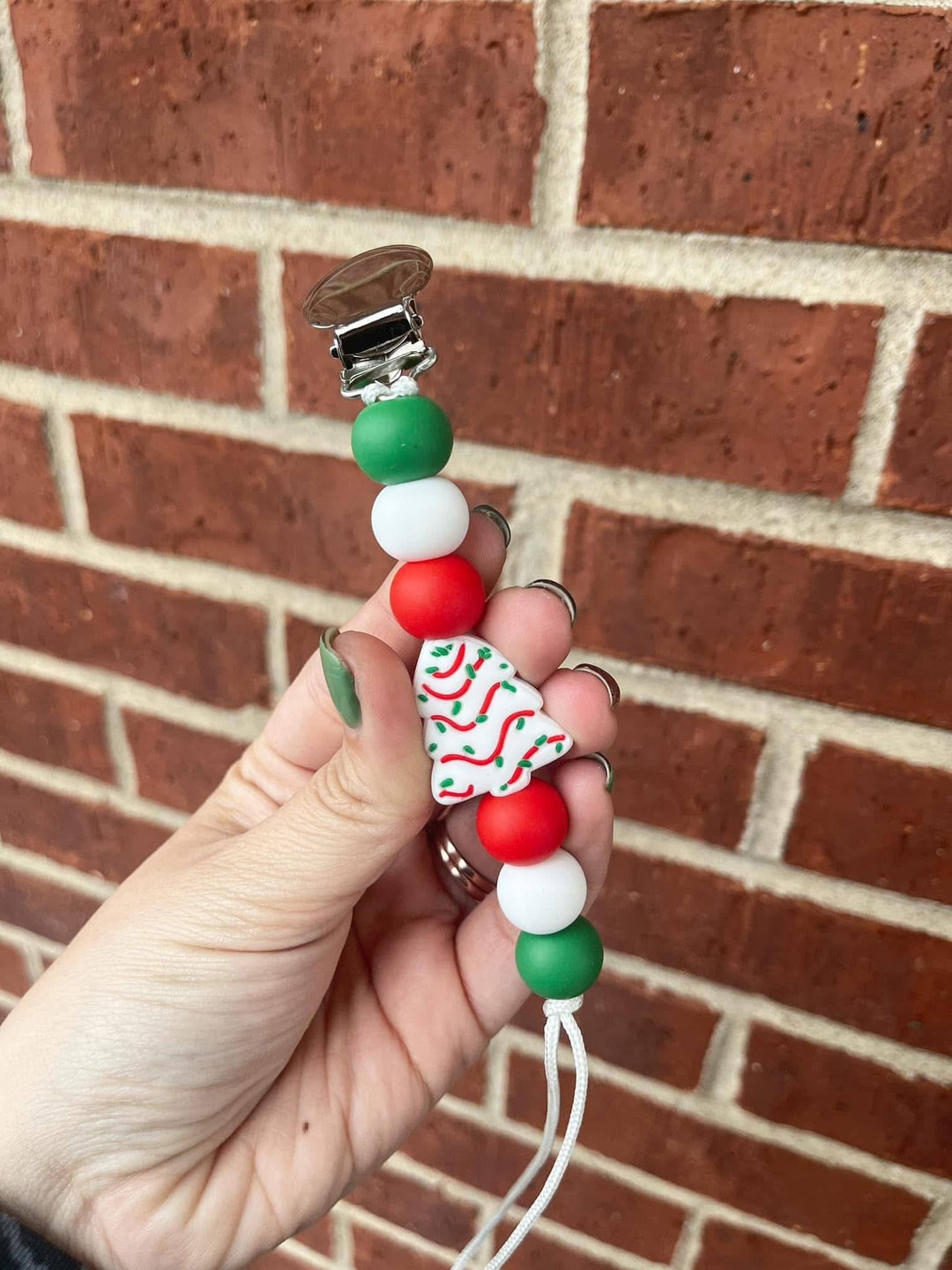 Tree Cake Pacifier Clip - Premium Baby Accessories from Ridge & Co Teething Shop LLC - Just $17.50! Shop now at Pat's Monograms