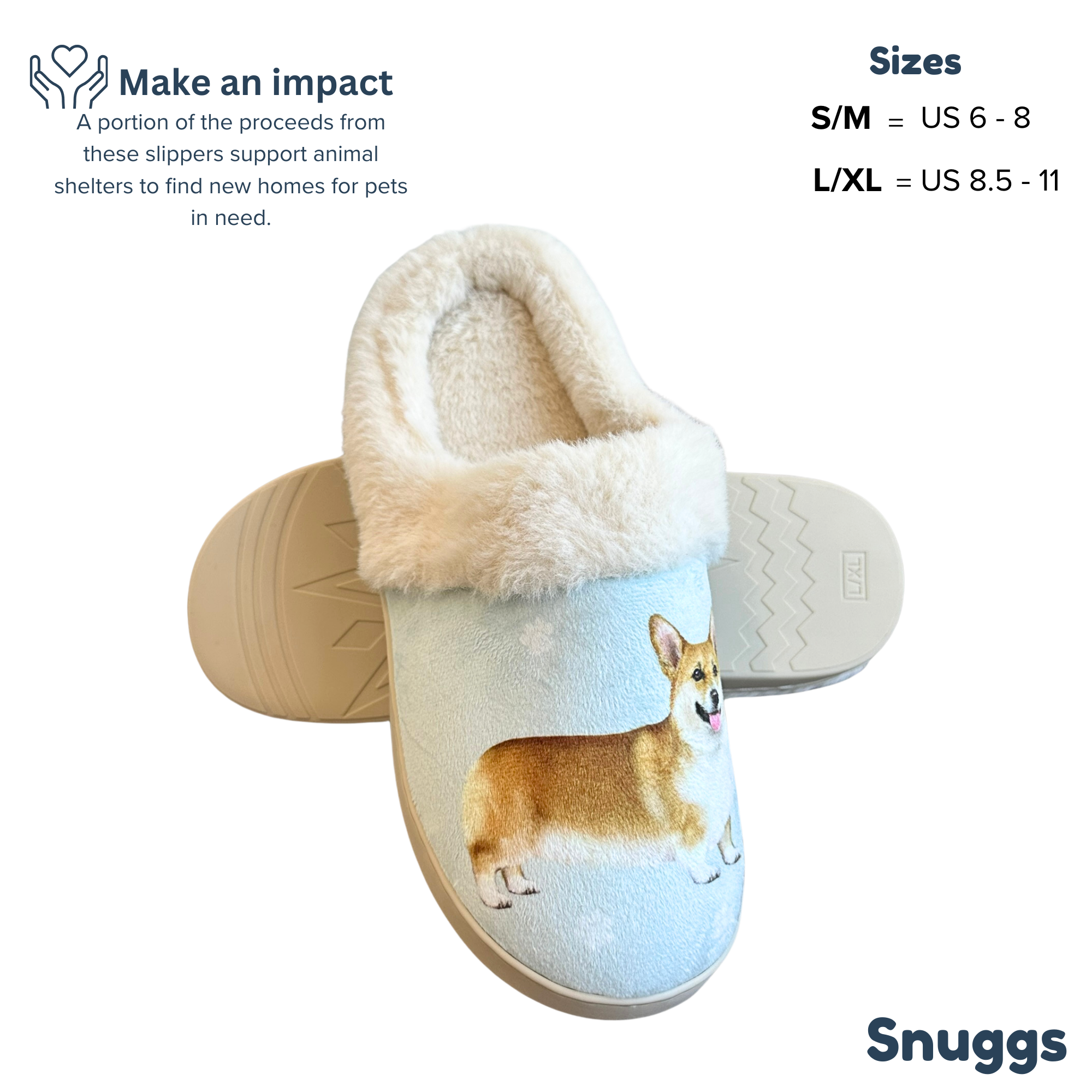 Welsh Corgi Snuggs Slippers - Premium Slippers from E&S Pets - Just $24.95! Shop now at Pat's Monograms