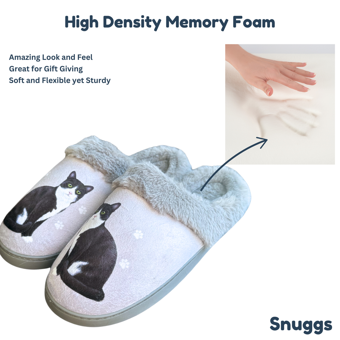 Black & White Cat Snuggs Slipper - Premium Slippers from E&S Pets - Just $24.95! Shop now at Pat's Monograms