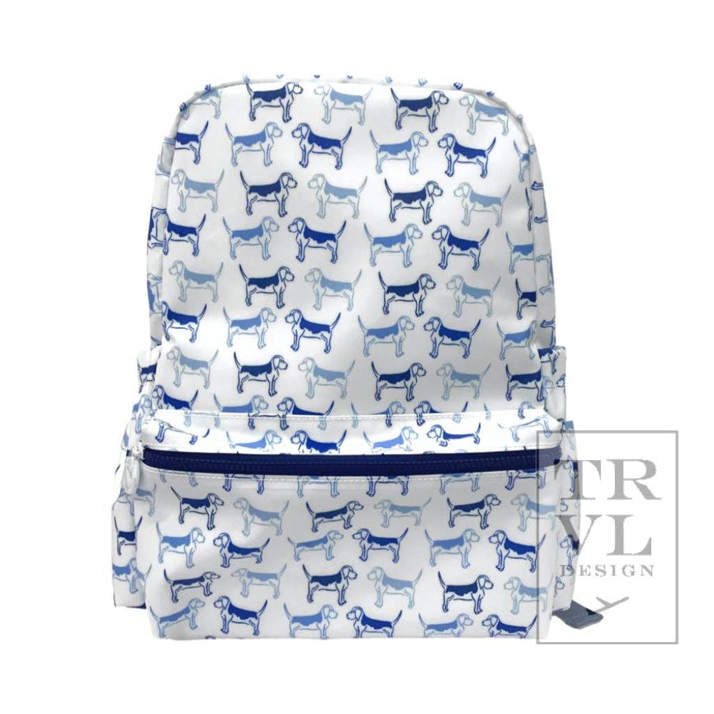 Backpacker - Backpack Puppy Love Blue - Premium Backpack from TRVL Design - Just $68.95! Shop now at Pat's Monograms