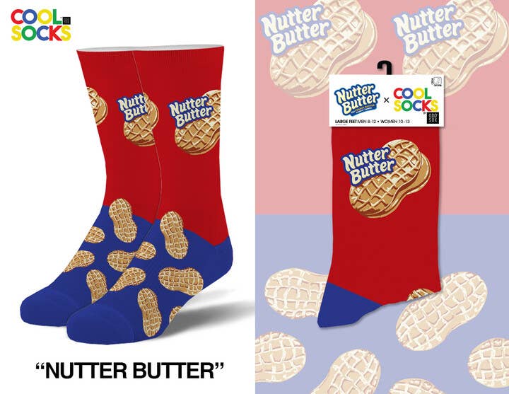 Nutter Butter - Mens Crew Socks - Premium socks from Cool Socks - Just $11.95! Shop now at Pat's Monograms