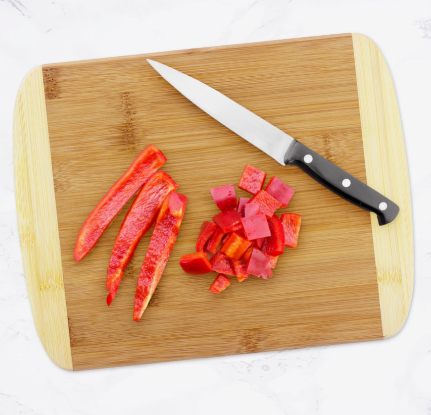 11" Two-Tone Cutting & Serving Board - Premium Cutting Boards from Totally Bamboo - Just $12.95! Shop now at Pat's Monograms