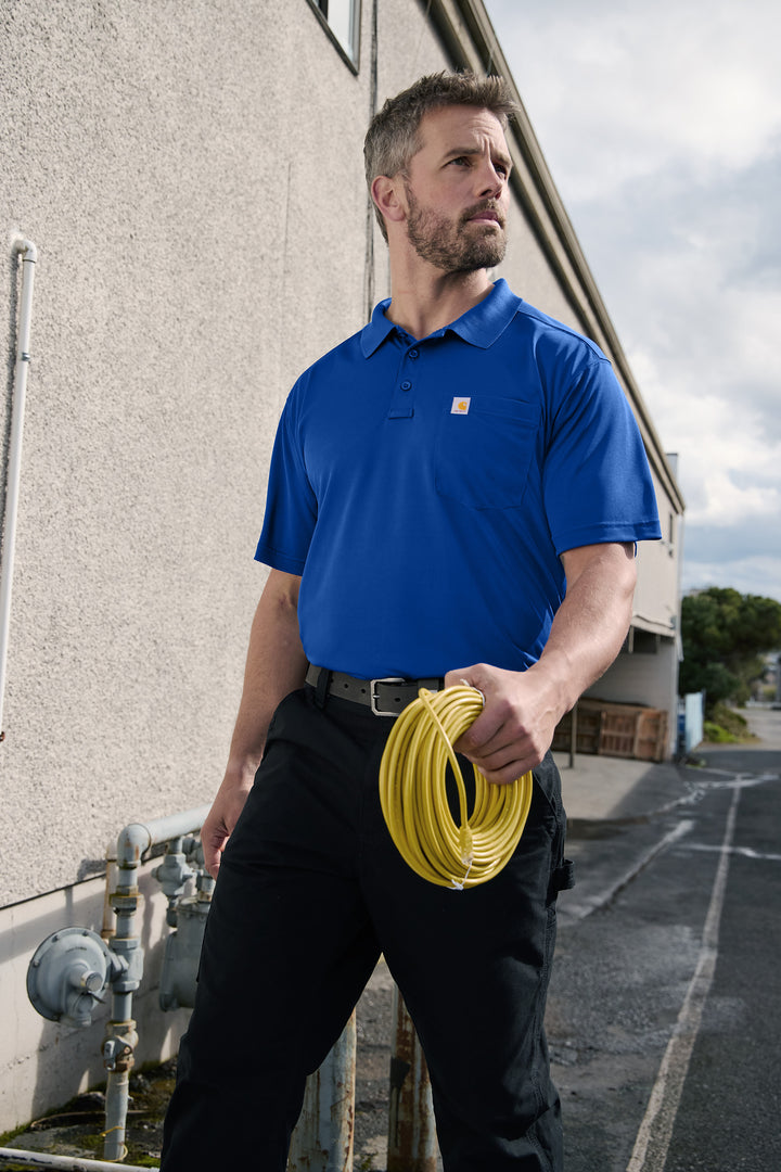 Carhartt Force® Snag-Resistant Pocket Polo - CT106880 - Premium Workwear from Carhartt - Just $45.95! Shop now at Pat's Monograms