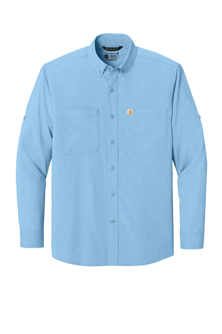 Carhartt Force® Sun Defender™ Long Sleeve Shirt - CT107106 - Premium Workwear from Carhartt - Just $69.95! Shop now at Pat's Monograms
