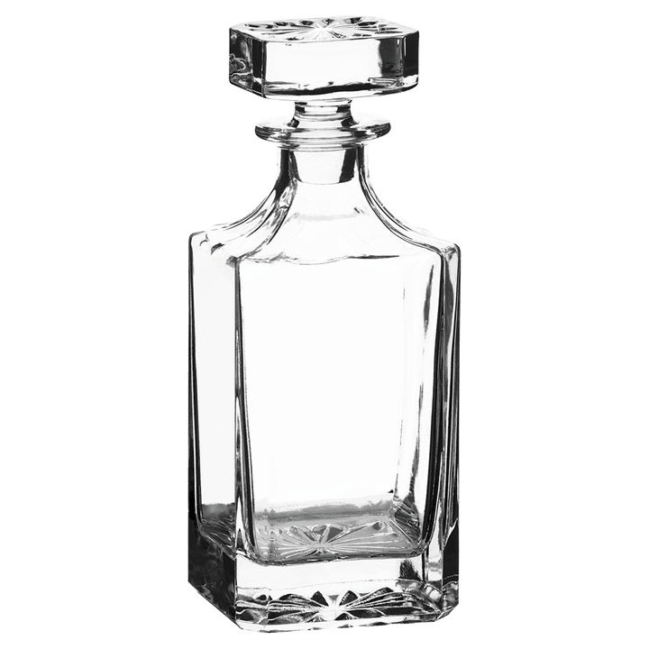 Square Glass Decanter - 750ml add Laser Engraving - Premium barware from JDS - Just $29.95! Shop now at Pat's Monograms