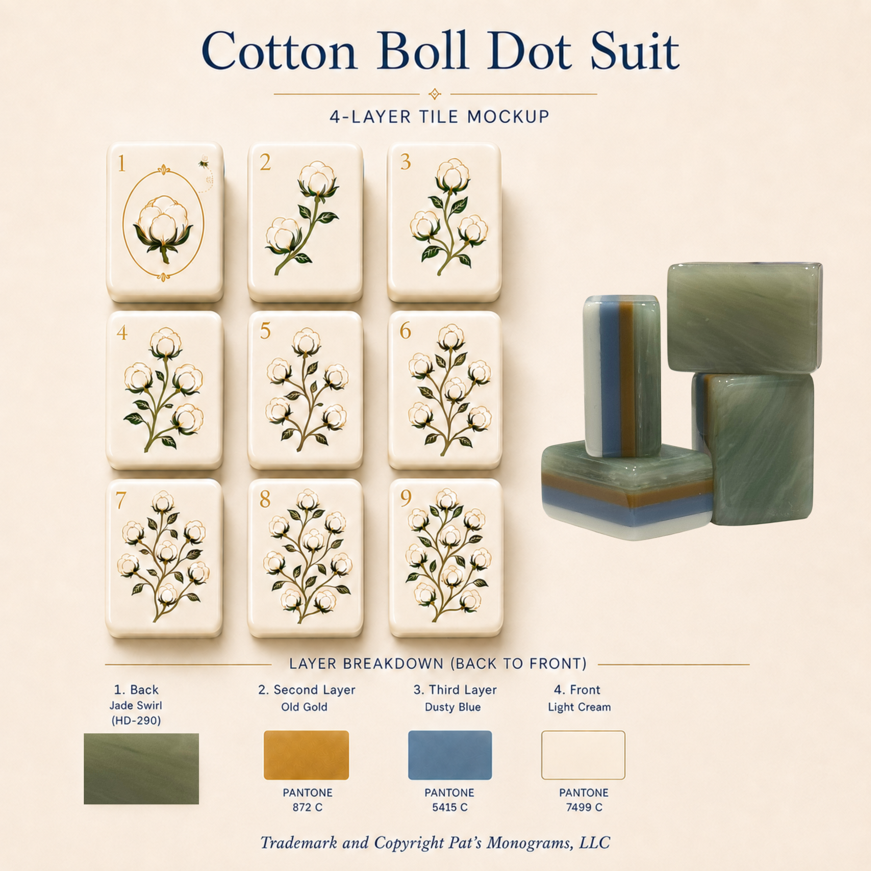 The Mahjestic South - Mahjong Set - PREORDER - Premium Mahjong from Told in Tiles - Just $450! Shop now at Pat's Monograms
