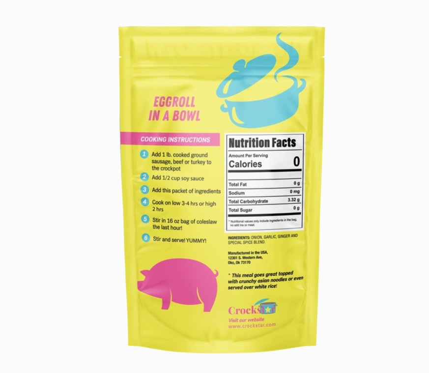 Eggroll in A Bowl - Premium gourmet Foods from Crockstar - Just $9.95! Shop now at Pat's Monograms