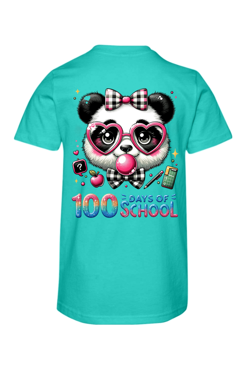 100 Days of School - Panda - Premium T-Shirts from Pat's Monograms - Just $24.95! Shop now at Pat's Monograms