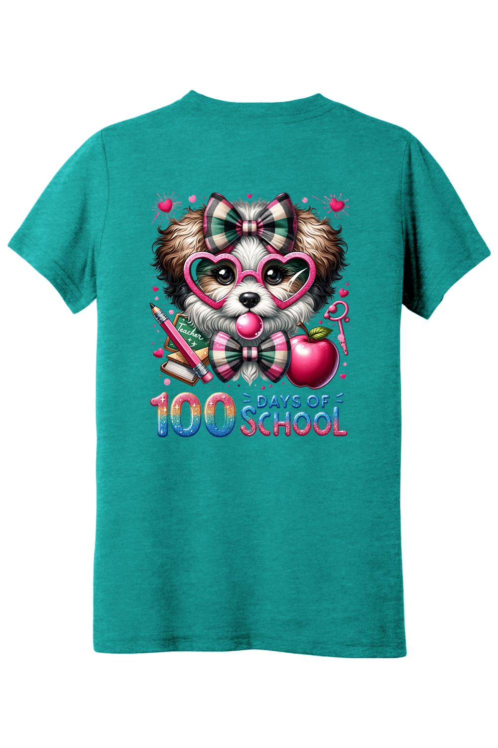 100 Days of School - Bubblegum Dog - Premium Youth Apparel from Pat's Monograms - Just $24.95! Shop now at Pat's Monograms