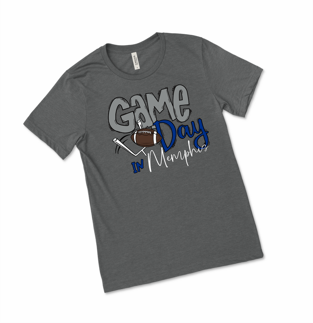Game Day T-Shirt - Memphis - Premium Tanks and Tees from Pat's Monograms - Just $20! Shop now at Pat's Monograms