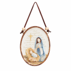 A Child is Born Mango Wood Ornaments