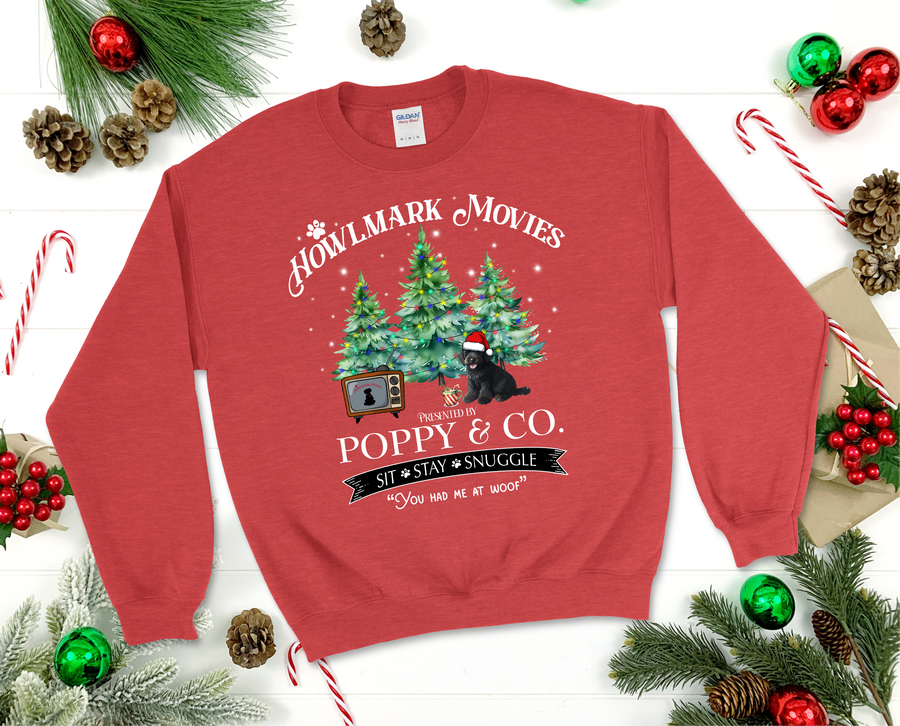 "Howlmark" Movie Sweatshirt - Personalized with your favorite Dog Breed - Premium holiday from Pat's Monograms - Just $42.95! Shop now at Pat's Monograms