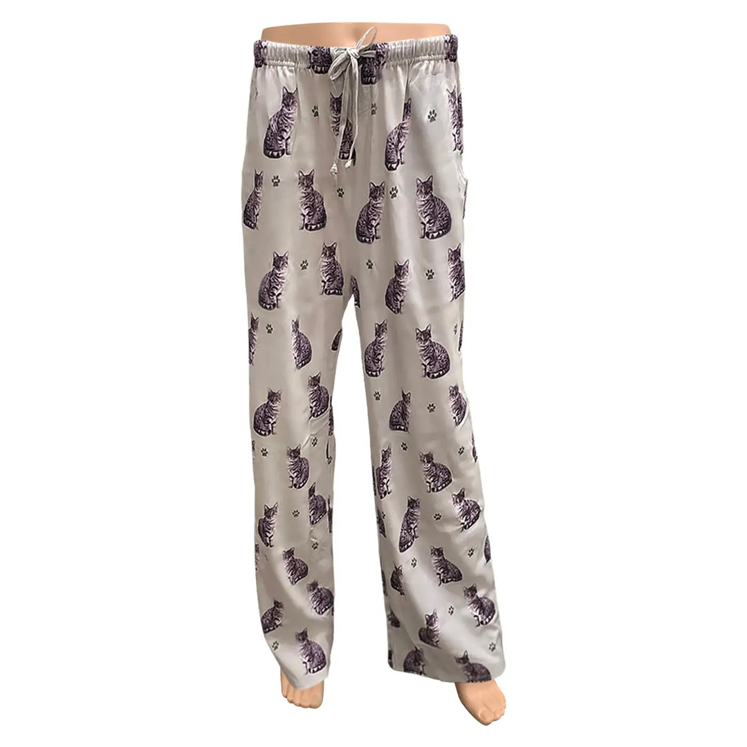 Silver Tabby Cat Pajama Pants - Premium Pajamas from E&S Pets - Just $26.95! Shop now at Pat's Monograms