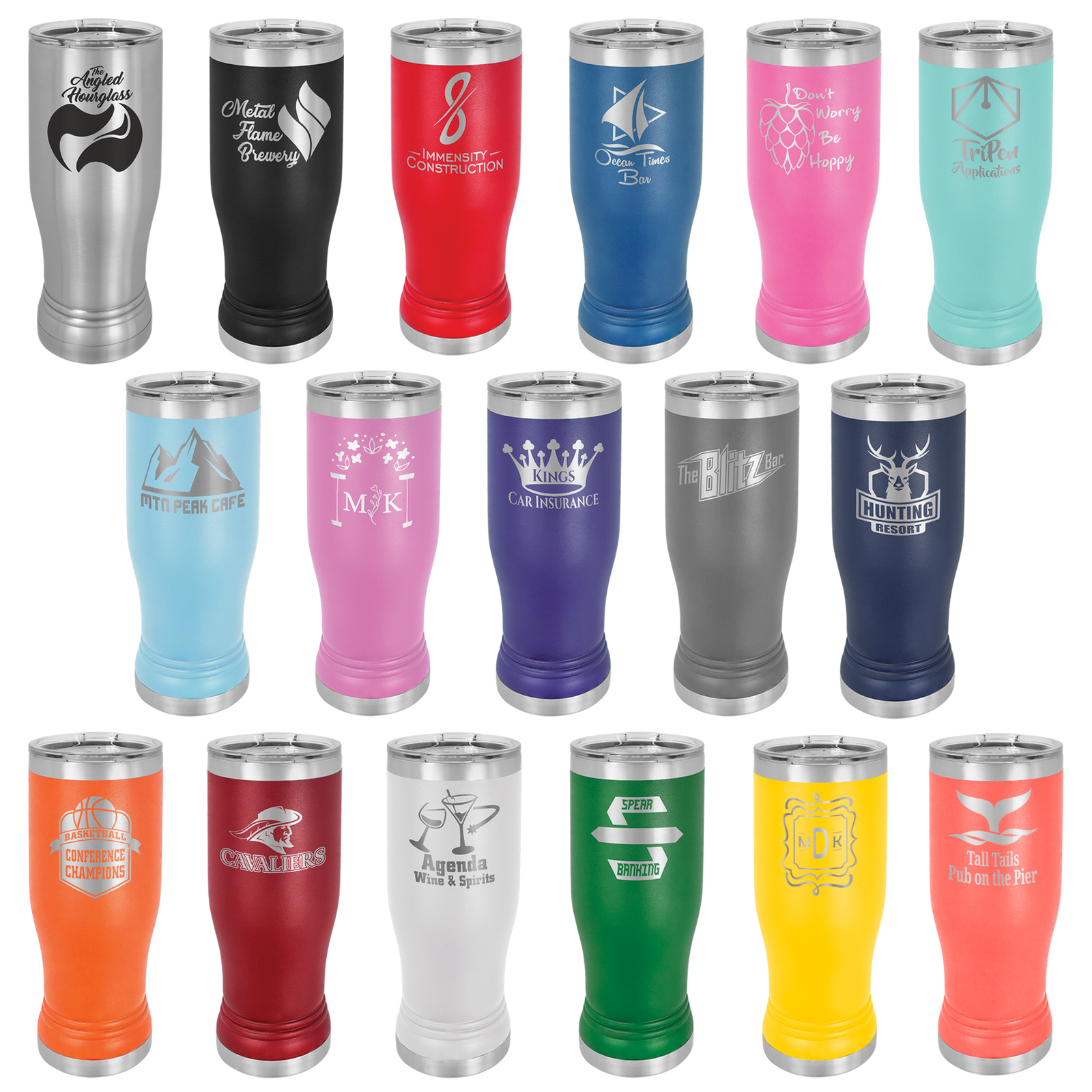 14oz Pilsner - Premium Laser Engraved from Polar Camel - Just $15.50! Shop now at Pat's Monograms