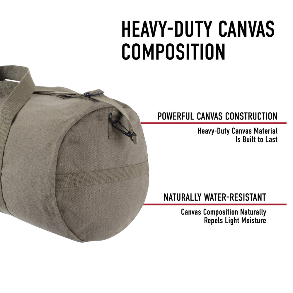 Heavy Canvas Military Style Duffle Bags - 19" - Premium Bags and Totes from Rothco - Just $24! Shop now at Pat's Monograms