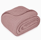 Adult Muslin Cotton Throw - Mauve - Premium blanket from Comfy Cubs - Just $34.95! Shop now at Pat's Monograms
