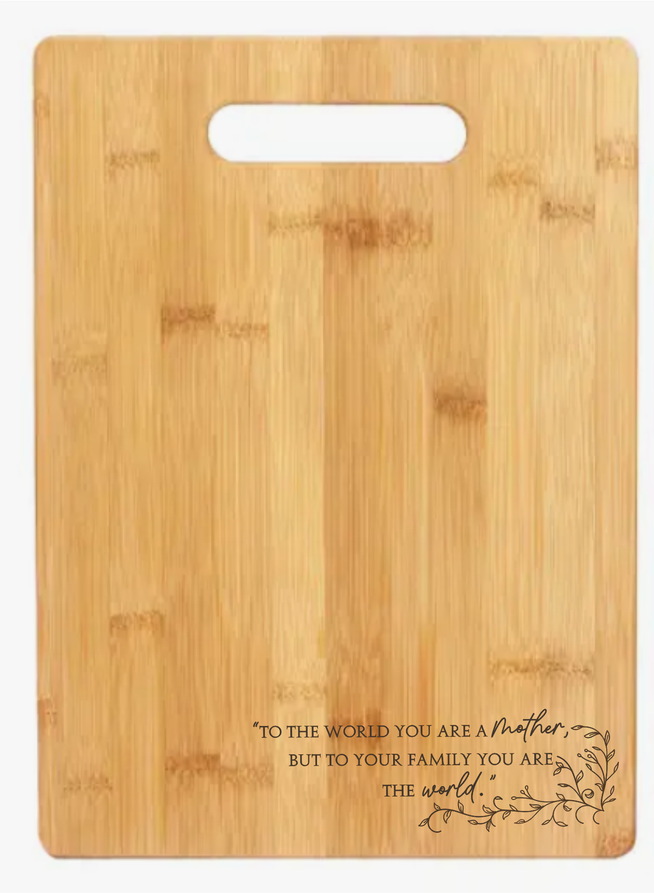 Mother You Are The World - Cutting Board - Premium home goods from Tuckahoe Hardwoods - Just $19.95! Shop now at Pat's Monograms
